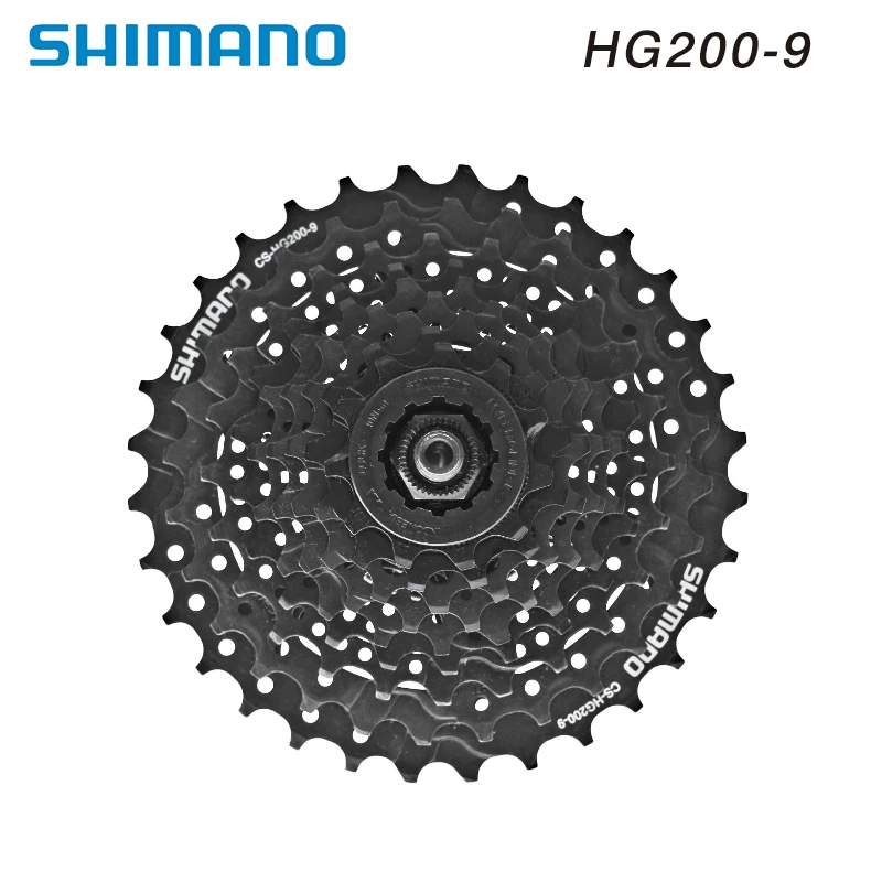 Подлинная Shimano Ximano CS-HG200-9 Полёт звезды Mountain Cars 9 скоростей 27 скоростей 20-9 апгрейд Кафей