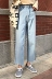 Hàn quốc phiên bản của hoang dã giản dị đơn giản rp trong quá trình tìm kiếm các trò chơi cho trẻ em quần jean baggy nữ lưng cao Quần jean
