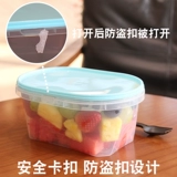 Одноразовая овальная пластиковая ланч -коробка для фруктовой рыбалки на вынос салат толстая эллиптическая коробка тысяча -коробка для пирога