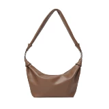 Большая коричневая сумка на одно плечо для отдыха, ноутбук