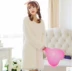 Mùa thu và mùa đông mới nhung nhung váy ngủ nữ Nhật Bản dễ thương đồ ngủ flannel áo choàng dày dày dịch vụ nhà đầm nữ Đêm đầm