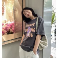Мультяшная футболка, японская школьная юбка для школьников, летний топ, коллекция 2021