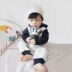 Hàn Quốc mùa thu và mùa đông áo len dài tay lông cừu babyiesies bé romper em bé ra quần áo mới