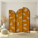 Vách ngăn kiểu Pháp cổ điển tùy chỉnh 
            cho phòng khách, sảnh vào phòng ngủ có thể gập lại, Xiaohongshu cùng phong cách màn hình gấp sang trọng nhẹ nhàng vách cnc inox mạ vàng