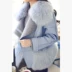 Chống mùa giải phóng mặt bằng quần áo mùa đông phụ nữ mới của Hàn Quốc phiên bản của mỏng fox fur collar ngắn áo len lông dày coat Áo khoác ngắn