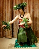 Гавайская травяная юбка танцевальная костюм традиционная трава для взрослых выступление гавайское хлеба Кахико