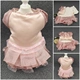Розовая флисовая юбка