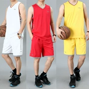 Mùa hè quần áo bóng rổ thể thao phù hợp với nam cotton thoáng khí thấm mồ hôi áo chạy thể dục không tay vest quần short - Lót