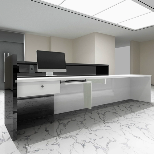 Столик стола на стойке регистрации моды простая современная компания Кассир Кассир Консультации Бар Бар приветствует таблица встречного стола