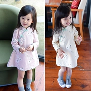 Váy bé gái mùa thu 2018 mới cho bé mùa xuân và mùa thu quần áo trẻ em công chúa đầm đầm dài tay