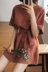 Hàn quốc chic mùa hè mới retro lãng mạn đơn giản hoang dã cao dây đai thắt lưng mỏng ngắn tay đầm nữ