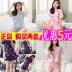 Mùa hè phụ nữ đồ ngủ phụ nữ mùa hè ngắn tay hai mảnh phù hợp với dễ thương Hàn Quốc phiên bản của sinh viên tươi và ngọt ngào nhà giản dị dịch vụ Bộ Pajama