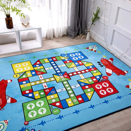 Детская игра Самолетные шахматы, интерактивный игровой коврик, детский складной ковер для гостиной для спальни для ползания, для детей и родителей, увеличенная толщина