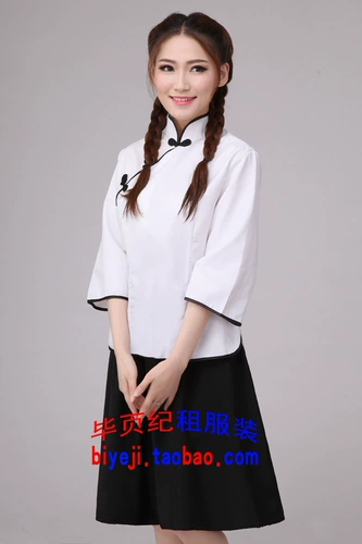 Китайская одежда для подружек невесты Жонганская одежда в школе грабительна для халата и поддержанных.