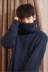 Trai retro hoang dã cao cổ áo len nam dày dòng head Hàn Quốc phiên bản của dòng dày loose Harajuku đan áo triều nam Kéo qua