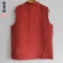 Tấm ban đầu khóa vest mùa đông dày của nam giới Tang phù hợp với vest ngựa scorpion retro nam Cộng Hòa của Trung Quốc gió áo khoác mùa đông áo phao nam Áo vest cotton