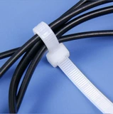 Белые сверхдлинные экологичные высокопрочные нейлоновые кабельные стяжки, 1.5м