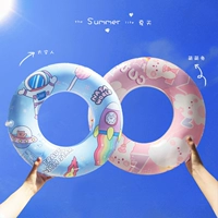 Мультяшный безопасный большой плавательный круг для взрослых, водная надувная игрушка, увеличенная толщина, семейный стиль