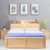 Tất cả rắn giường gỗ thông giường giường đơn 1,2m 1,35 m con cao giường hiện đại gỗ nhỏ gọn hộp đôi 1.8 - Giường