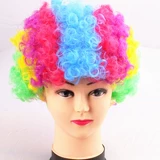 Цвет взрывные парики цветовые вентиляторы головы рукав парик радужная парик для порошкообразного парика