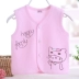 Bé sơ sinh cotton vest mùa xuân và mùa thu trẻ em vest bé vest vest lớp duy nhất mỏng nam giới và phụ nữ bé mùa hè