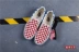 Các sản phẩm mới của Master Vans SLIP ON màu xanh đỏ và trắng kẻ caro thấp để giúp đôi giày vải lười một chân - Plimsolls
