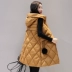 Mùa thu đông 2018 áo khoác cotton mới cho nữ dài phần dày cỡ lớn xuống bông pad Phiên bản Hàn Quốc của chiếc áo vest tự canh - Bông