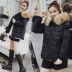 Chống mùa giải phóng mặt bằng lớn cổ áo lông thú bông ngắn nữ áo khoác 2018 mới mùa đông dày sinh viên Hàn Quốc xuống áo khoác Bông