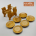 Kung Fu Tea Set Phụ kiện Tre Coaster Vòng Cup Chủ vuông Cách nhiệt Cup Cup Giữ Set Set - Trà sứ bình trà inox Trà sứ