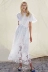 Thời trang hè châu Âu 2019 trình diễn thời trang mới trắng nữ váy dài váy khí hòa tan nước hoa - Váy dài