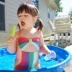 Ins mẫu người mẫu mùa hè trẻ em spa dễ thương kẹo màu một mảnh áo tắm cô gái cầu vồng áo tắm - Đồ bơi trẻ em đồ bơi trẻ em phim hoạt hình Đồ bơi trẻ em