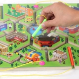 Большая магнитная ручка, лабиринт для тренировок, шариковая интеллектуальная игрушка для мальчиков и девочек, раннее развитие, концентрация внимания