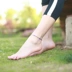 Vòng chân nữ Hàn Quốc phiên bản s925 sterling bạc thời trang đơn giản món quà cá tính chuông tươi chân vòng Sen đồ trang sức vòng chân