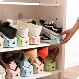 Регулировка стойки для обуви простая двойная пластиковая стойка для обуви интегрированная обувная кронштейна.