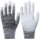 Ngón tay phủ PU găng tay chống tĩnh điện phủ nylon không bụi bảo hiểm lao động có keo làm việc chống trượt thoáng khí chống mài mòn làm việc khô