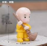 Микро -сальдовый орнамент DIY DECUVULATION DECOULATION KUNG FU SMAL MONK KEY Подвеска Bonsai Маленькое украшение пластиковые ремесла