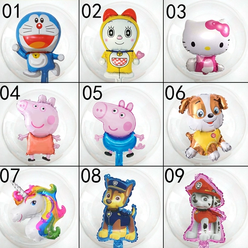 Мультяшный двухэтажный воздушный шар с подсветкой, популярно в интернете, 100 шт