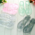 Mùa hè thời trang giản dị mặc ladies pha lê trong suốt sinh viên phẳng với lật chân flip flops bãi biển bên bờ biển dép và dép đi trong nhà Dép