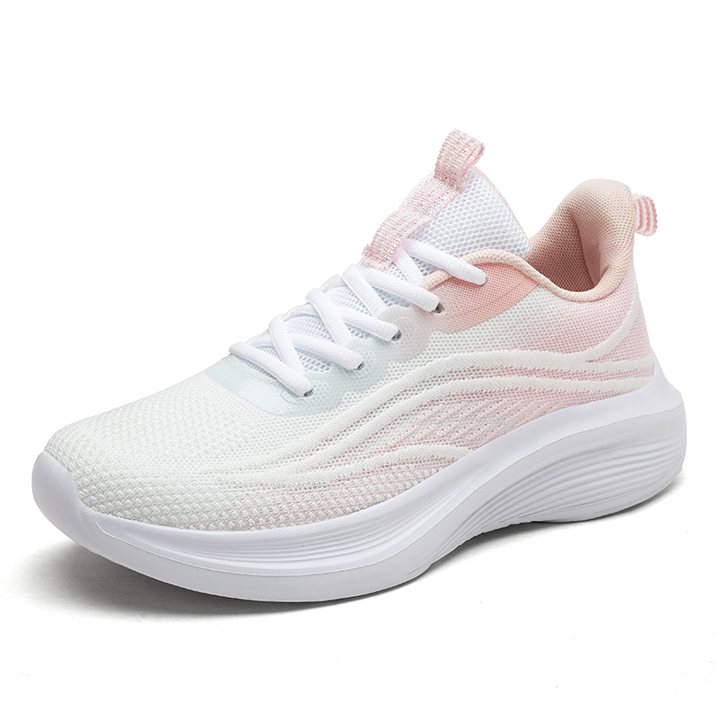 Student Sports Shoes Women's Autumn Breathable Shock Absorption Ultra-light Running Shoes for Middle School Students 800 m Running Shoes for Junior High School Students