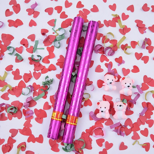 Свадебные принадлежности подарочный артиллерия подарочный спрей цветочный свадебный церемония цветочные артиллерийские церемонии, лепестки, лепестки, церемония с парашютом цветочная трубка