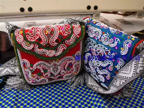 Dai Emelcodery Twisting Show Старая вышиваемая сумка меньшинства DAI Crafts Ladies Mudbag