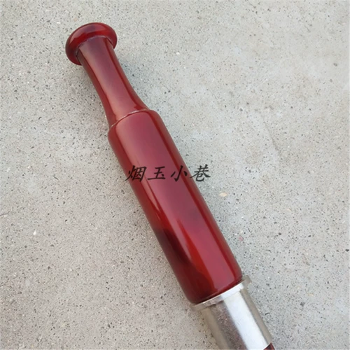 Необыкновенный сухой дымовой мешок традиционный старый модный длиннох сухой дым белый медный сигаретный сигарет сигарет сигарет