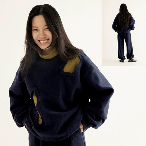 CONP 22aw Bitten Stweater червя -Серри O -Sweaters