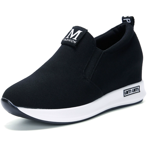 Слипоны, высокие нескользящие туфли на платформе для отдыха, в корейском стиле