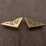 Медная антикварная мебель, сумка, медные накладки на углы, 4.5см