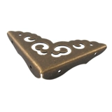 Медная антикварная мебель, сумка, медные накладки на углы, 4.5см