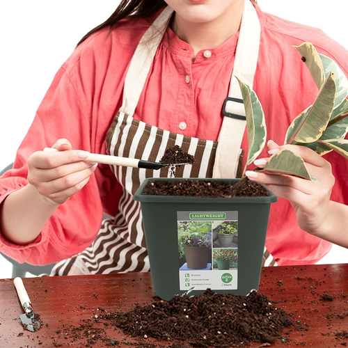 [环球艾米方盆加厚塑料花盆加仑盆家用阳台室内花卉种植月季控根盆]