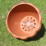 Ali Flowl круглый цветочный горшок № 4-14 Многолетний горшок с маленьким цветочным горшком Матовая текстура рельеф