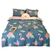 Cotton đơn giản bốn mảnh flamingo phim hoạt hình bông bộ đồ giường 1.2 m khăn trải giường quilt cover ba mảnh