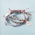 Hạn chế dệt tay DIY phiên bản Hàn Quốc của thủy triều ba màu dây siêu mịn chúc dây may mắn vòng tay nam nữ tặng quà vòng tay hermes Vòng đeo tay Clasp